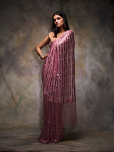 Load image into Gallery viewer, Metallic Pink Saree