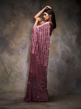 Load image into Gallery viewer, Metallic Pink Saree