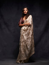 Load image into Gallery viewer, Ivory Embroidered Saree