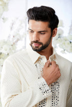 Load image into Gallery viewer, Ivory Mirror Work Kurta Set