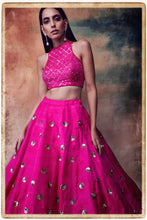 Load image into Gallery viewer, Polka Racer Back Lehenga Set