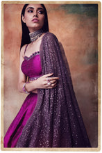 Load image into Gallery viewer, Sequin Splash Dupatta Lehenga Set