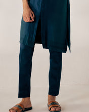 Load image into Gallery viewer, Peacock Blue Kurta set