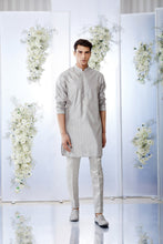 Load image into Gallery viewer, Teal Grey Kurta Set