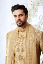 Load image into Gallery viewer, Deep Gold Sherwani Set