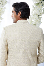 Load image into Gallery viewer, Soft Lemon & Pink Sherwani Set