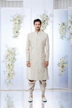 Load image into Gallery viewer, Ivory Sequin Sherwani Set