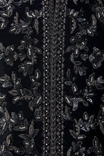 Load image into Gallery viewer, Black Zardosi Short Sherwani Set