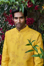 Load image into Gallery viewer, Sunset Yellow Sherwani Set