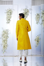 Load image into Gallery viewer, Sunset Yellow Sherwani Set