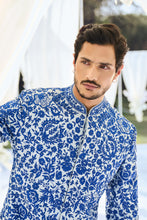 Load image into Gallery viewer, Blue on Blue Sherwani Set