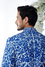 Load image into Gallery viewer, Blue on Blue Sherwani Set
