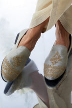 Load image into Gallery viewer, Cream Gold Multi-Coloured Sherwani Set