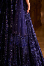 Load image into Gallery viewer, Cobalt Blue Sequin Lehenga Set