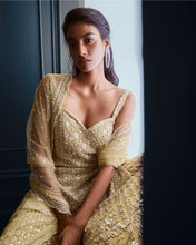 Load image into Gallery viewer, Olive Green Garara Set