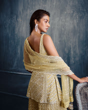 Load image into Gallery viewer, Olive Green Garara Set