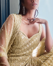 Load image into Gallery viewer, Olive Green Garara Set