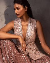 Load image into Gallery viewer, Coffee Mirror Sharara Set