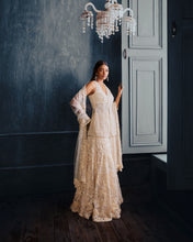 Load image into Gallery viewer, Ivory Floral Sharara Set