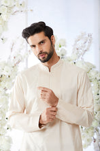 Load image into Gallery viewer, Aqua Peach Short Sherwani Set