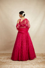 Load image into Gallery viewer, Hot Pink Thread Work Lehenga Set