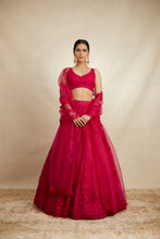 Load image into Gallery viewer, Hot Pink Thread Work Lehenga Set