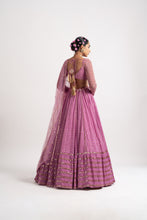 Load image into Gallery viewer, Dark Blush Single Tier Lehenga Set