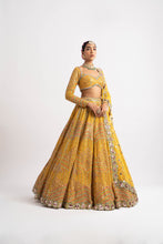 Load image into Gallery viewer, Yellow Heavy Multi Color Lehenga Set