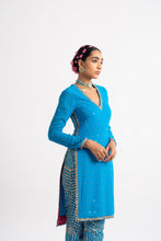 Load image into Gallery viewer, Firozi V Neck Multi Geo Pant Kurta Set