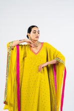 Load image into Gallery viewer, MOSS GREEN KAFTAN SET