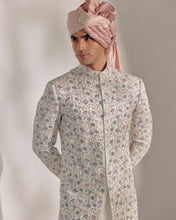 Load image into Gallery viewer, White Vine Sherwani Set