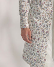 Load image into Gallery viewer, White Vine Sherwani
