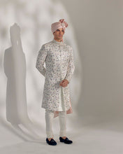 Load image into Gallery viewer, White Vine Sherwani