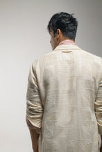 Load image into Gallery viewer, Beige Textured Overcoat Set