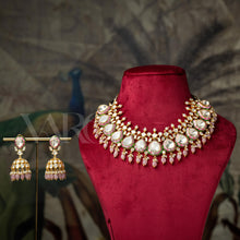 Load image into Gallery viewer, Gulaab polki necklace
