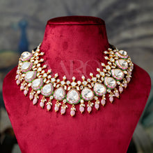 Load image into Gallery viewer, Gulaab polki necklace
