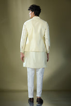 Load image into Gallery viewer, Parrot Green Embroidered Kurta-Jacket Set
