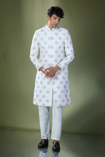 Load image into Gallery viewer, Off White Embroidered Achkan Set
