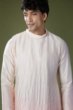 Load image into Gallery viewer, Peach Ombre High-Neck Embroidered Kurta Set
