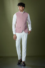 Load image into Gallery viewer, Dusty Pink Stitch Jacket-Shirt-Pant Set
