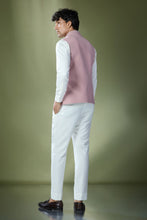 Load image into Gallery viewer, Dusty Pink Stitch Jacket-Shirt-Pant Set
