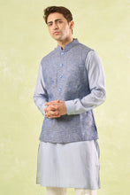 Load image into Gallery viewer, Blue Tweed Textured Jacket
