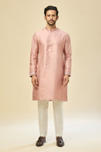 Load image into Gallery viewer, Mauve Pink Embroidered Kurta-Jacket Set
