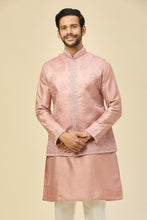 Load image into Gallery viewer, Mauve Pink Embroidered Kurta-Jacket Set
