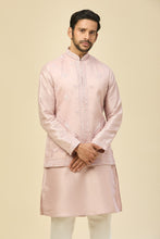 Load image into Gallery viewer, Baby Pink Embroidered Kurta-Jacket Set
