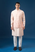 Load image into Gallery viewer, Pink Embroidered Kurta-Bundi Set
