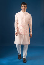 Load image into Gallery viewer, Pink Embroidered Kurta-Bundi Set
