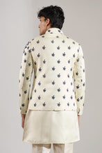 Load image into Gallery viewer, Cream Embroidered Indo-Western Set
