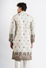 Load image into Gallery viewer, Sage Green Embroidered Kurta Set

