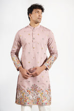 Load image into Gallery viewer, Mauve Embroidered Kurta Set
